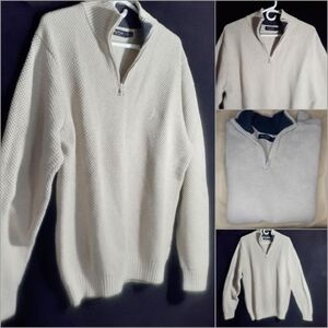 NWOT Nautica Cotton ¼ Zip Sweater Men's Large